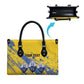 Eswatini Football Custom Leather Bag Sihlangu Semnikati Yellow