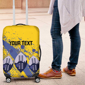 Eswatini Football Custom Luggage Cover Sihlangu Semnikati Yellow - African Pride