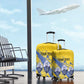 Eswatini Football Custom Luggage Cover Sihlangu Semnikati Yellow - African Pride