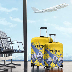 Eswatini Football Custom Luggage Cover Sihlangu Semnikati Yellow - African Pride