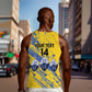Eswatini Football Custom Men Tank Top Sihlangu Semnikati Yellow - African Pride