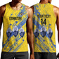 Eswatini Football Custom Men Tank Top Sihlangu Semnikati Yellow - African Pride