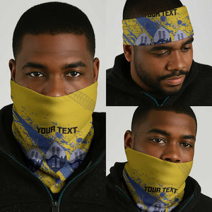 Eswatini Football Custom Neck Gaiter Sihlangu Semnikati Yellow - African Pride