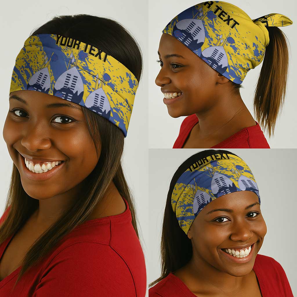 Eswatini Football Custom Neck Gaiter Sihlangu Semnikati Yellow - African Pride