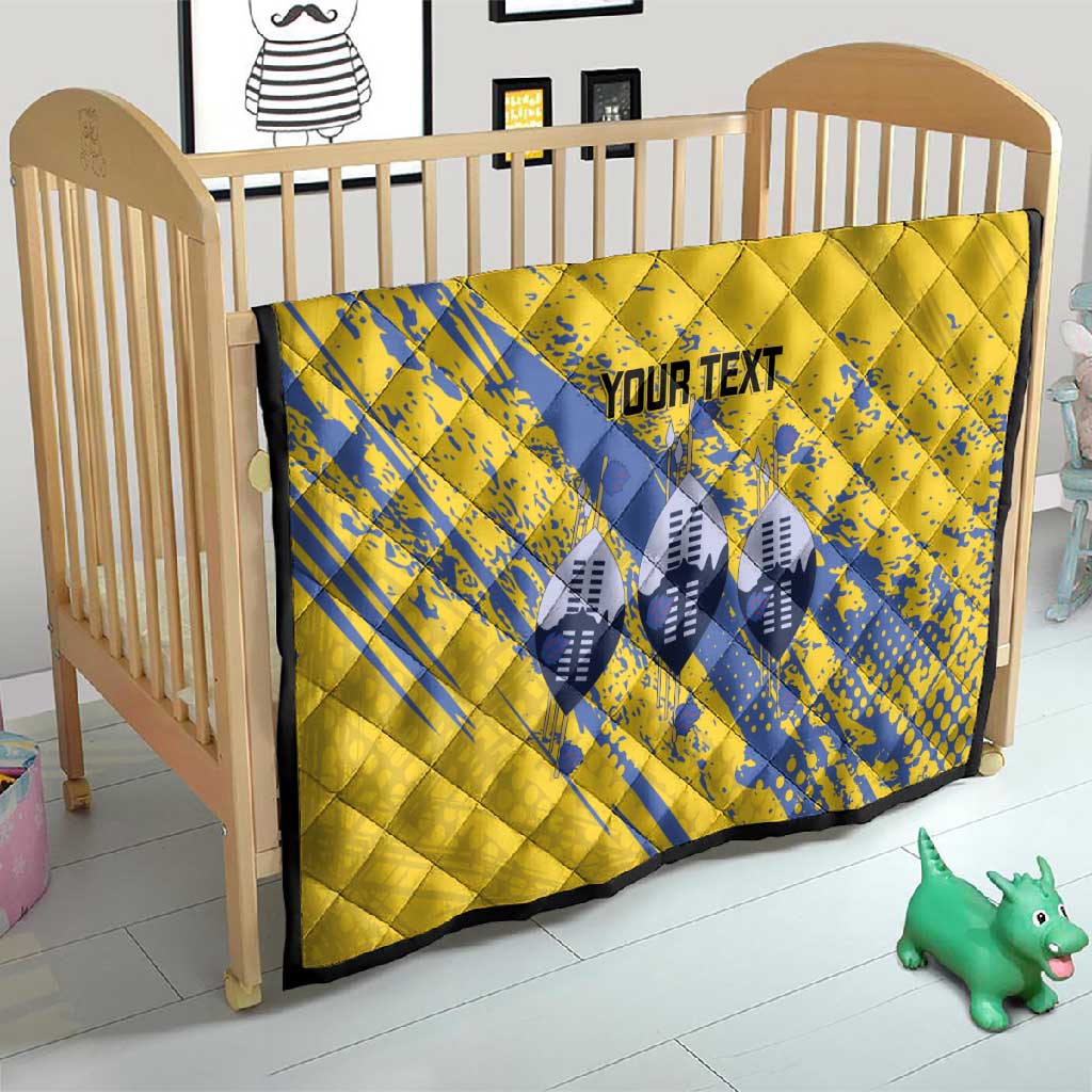 Eswatini Football Custom Quilt Sihlangu Semnikati Yellow - African Pride