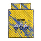Eswatini Football Custom Quilt Bed Set Sihlangu Semnikati Yellow - African Pride