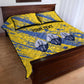 Eswatini Football Custom Quilt Bed Set Sihlangu Semnikati Yellow - African Pride