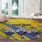 Eswatini Football Custom Round Carpet Sihlangu Semnikati Yellow - African Pride