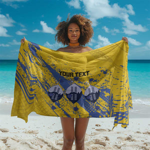 Eswatini Football Custom Sarong Sihlangu Semnikati Yellow - African Pride