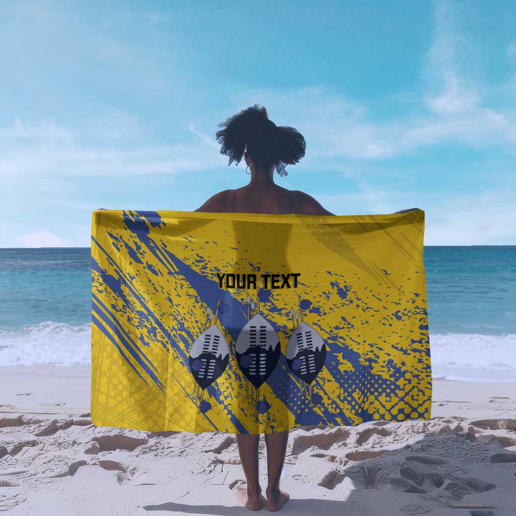 Eswatini Football Custom Sarong Sihlangu Semnikati Yellow - African Pride