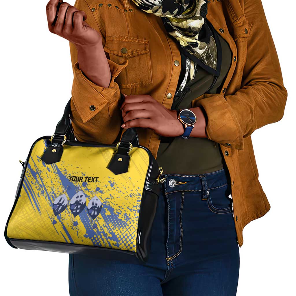 Eswatini Football Custom Shoulder Handbag Sihlangu Semnikati Yellow - African Pride