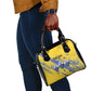 Eswatini Football Custom Shoulder Handbag Sihlangu Semnikati Yellow - African Pride