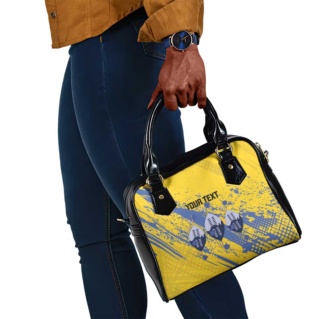 Eswatini Football Custom Shoulder Handbag Sihlangu Semnikati Yellow - African Pride
