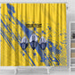 Eswatini Football Custom Shower Curtain Sihlangu Semnikati Yellow - African Pride