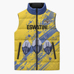 Eswatini Football Custom Sleeveless Puffer Jacket Sihlangu Semnikati Yellow