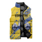 Eswatini Football Custom Sleeveless Puffer Jacket Sihlangu Semnikati Yellow