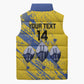Eswatini Football Custom Sleeveless Puffer Jacket Sihlangu Semnikati Yellow