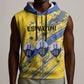 Eswatini Football Custom Sleeveless Zip Hoodie Sihlangu Semnikati Yellow - African Pride