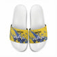 Eswatini Football Custom Slide Sandals Sihlangu Semnikati Yellow