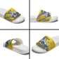 Eswatini Football Custom Slide Sandals Sihlangu Semnikati Yellow