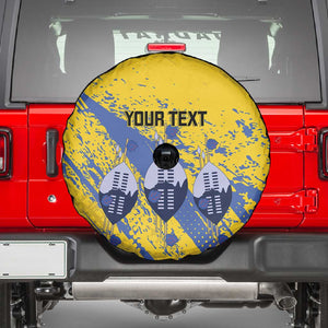 Eswatini Football Custom Spare Tire Cover Sihlangu Semnikati Yellow - African Pride