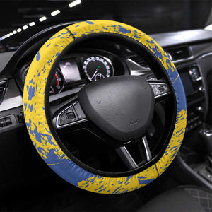 Eswatini Football Steering Wheel Cover Sihlangu Semnikati Yellow - African Pride