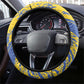 Eswatini Football Steering Wheel Cover Sihlangu Semnikati Yellow - African Pride