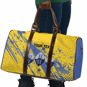 Eswatini Football Custom Travel Bag Sihlangu Semnikati Yellow