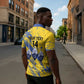 Eswatini Football Custom Zipper Polo Shirt Sihlangu Semnikati Yellow