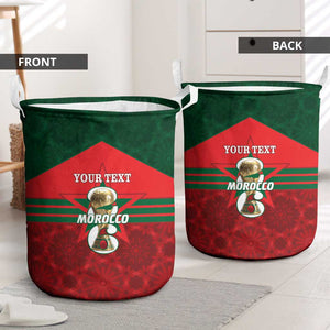 Personalized Morocco Football Laundry Basket 2026 Come On Atlas Lions - African Pride