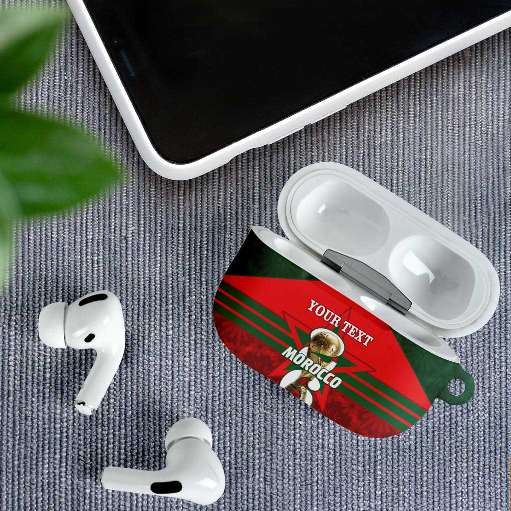 Personalized Morocco Football AirPods Case 2026 Come On Atlas Lions - African Pride