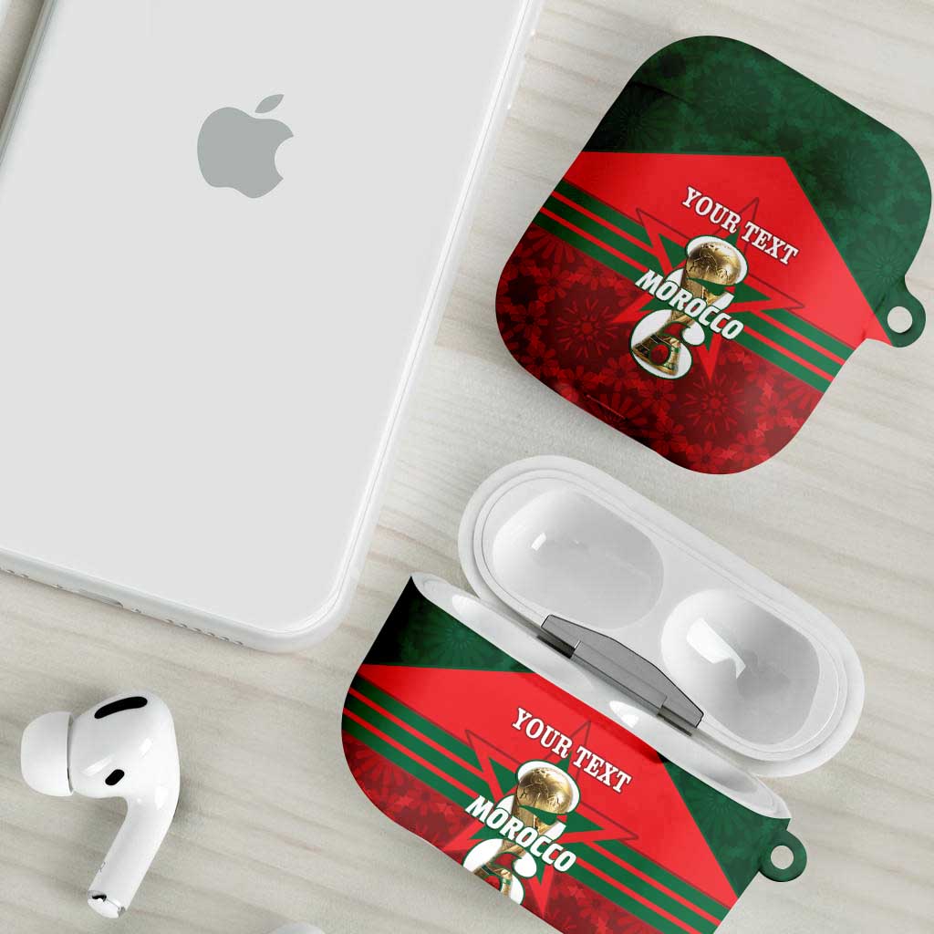 Personalized Morocco Football AirPods Case 2026 Come On Atlas Lions - African Pride