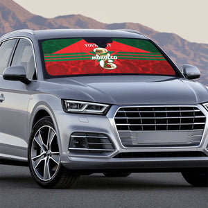 Personalized Morocco Football Auto Sun Shade 2026 Come On Atlas Lions - African Pride