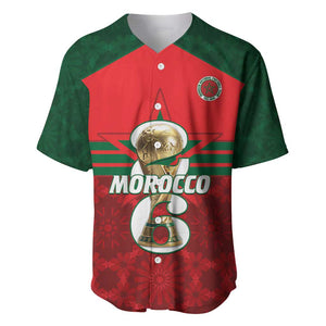 Personalized Morocco Football Baseball Jersey 2026 Come On Atlas Lions - African Pride