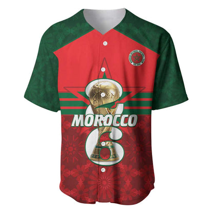 Personalized Morocco Football Baseball Jersey 2026 Come On Atlas Lions - African Pride