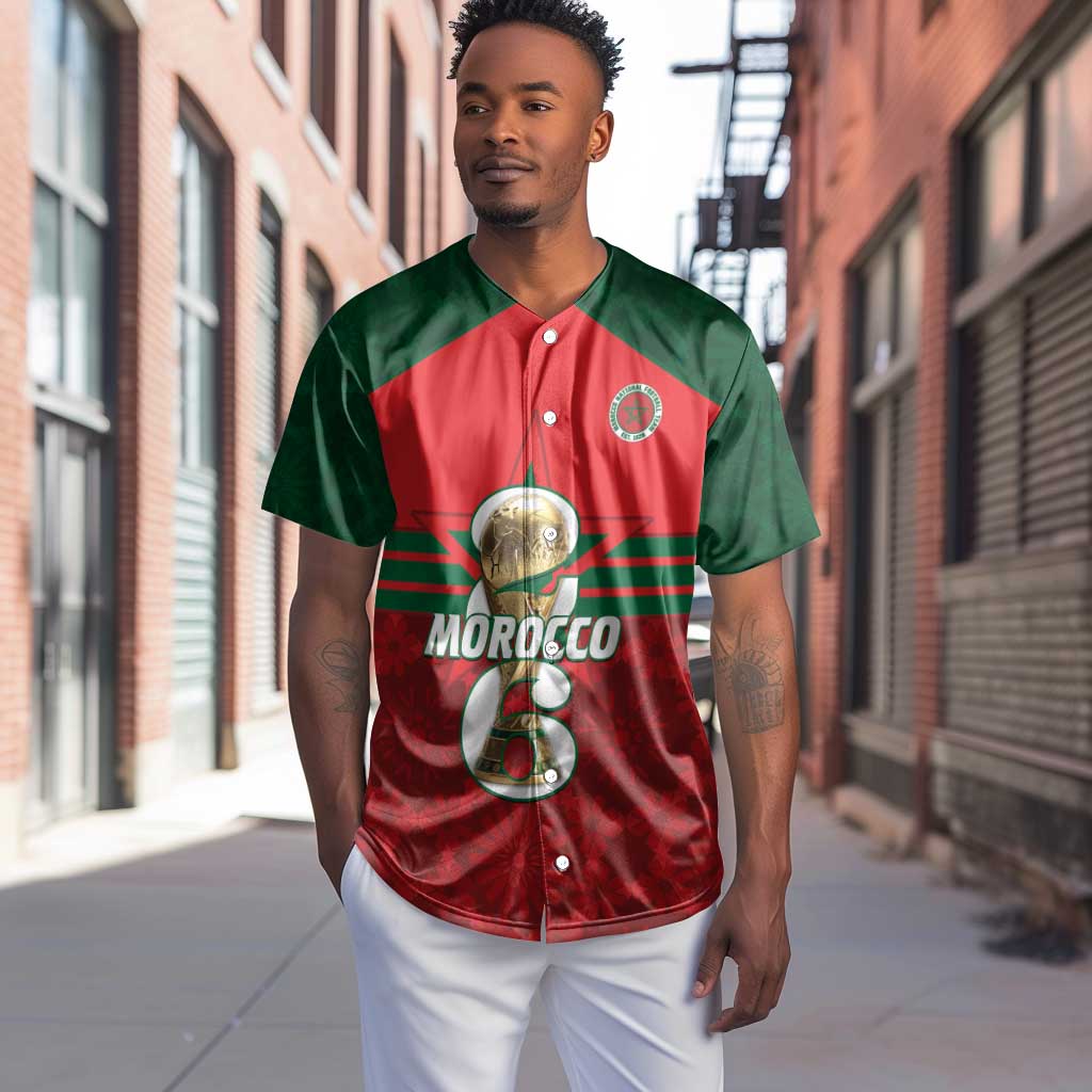 Personalized Morocco Football Baseball Jersey 2026 Come On Atlas Lions - African Pride