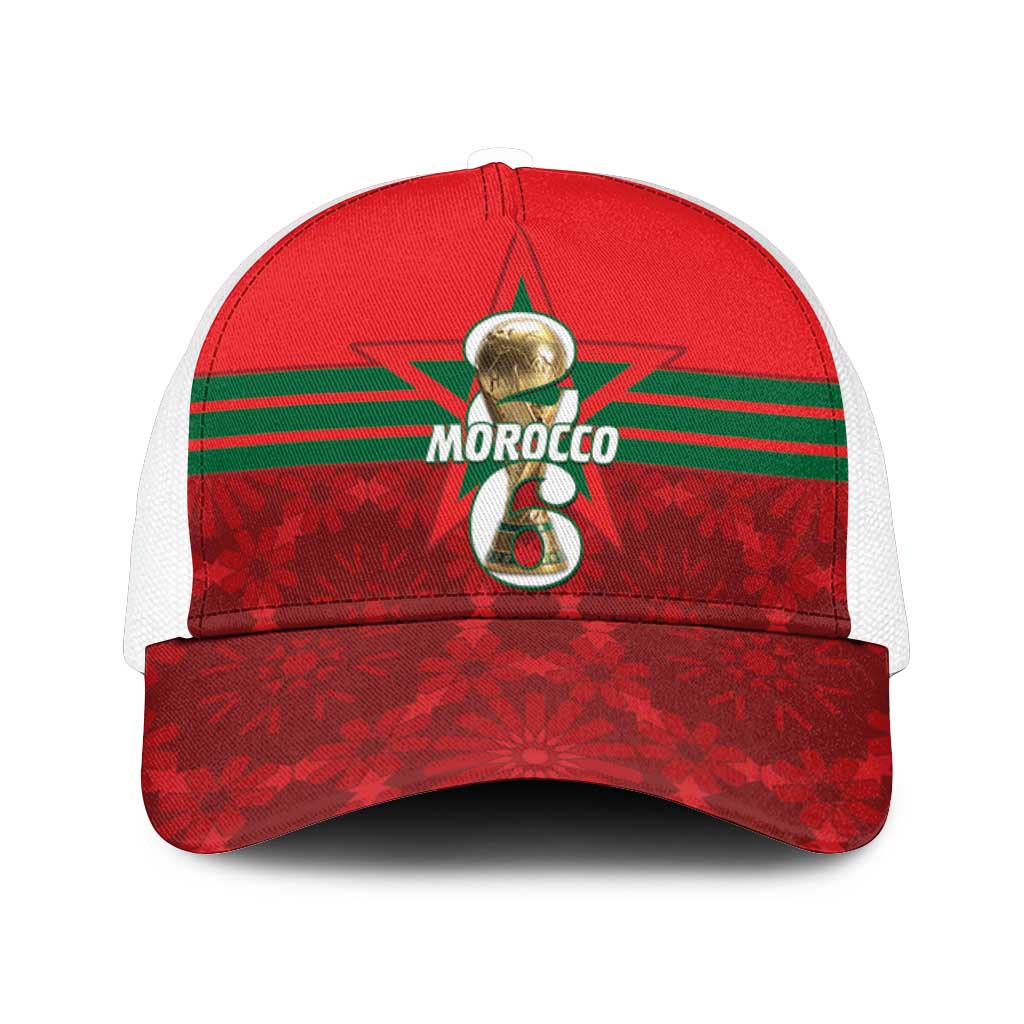 Morocco Football Baseball Net Cap 2026 Come On Atlas Lions - African Pride