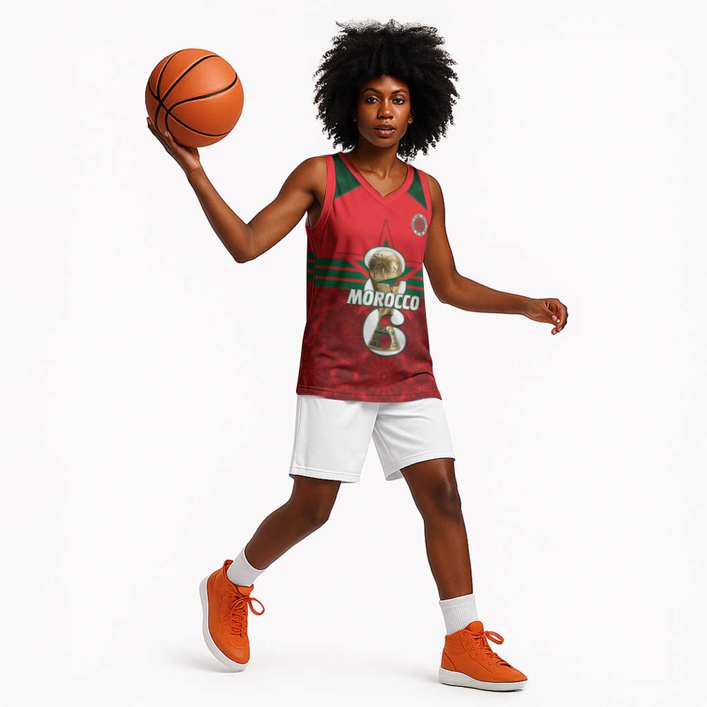 Personalized Morocco Football Basketball Jersey 2026 Come On Atlas Lions - African Pride