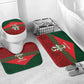 Personalized Morocco Football Bathroom Set 2026 Come On Atlas Lions - African Pride