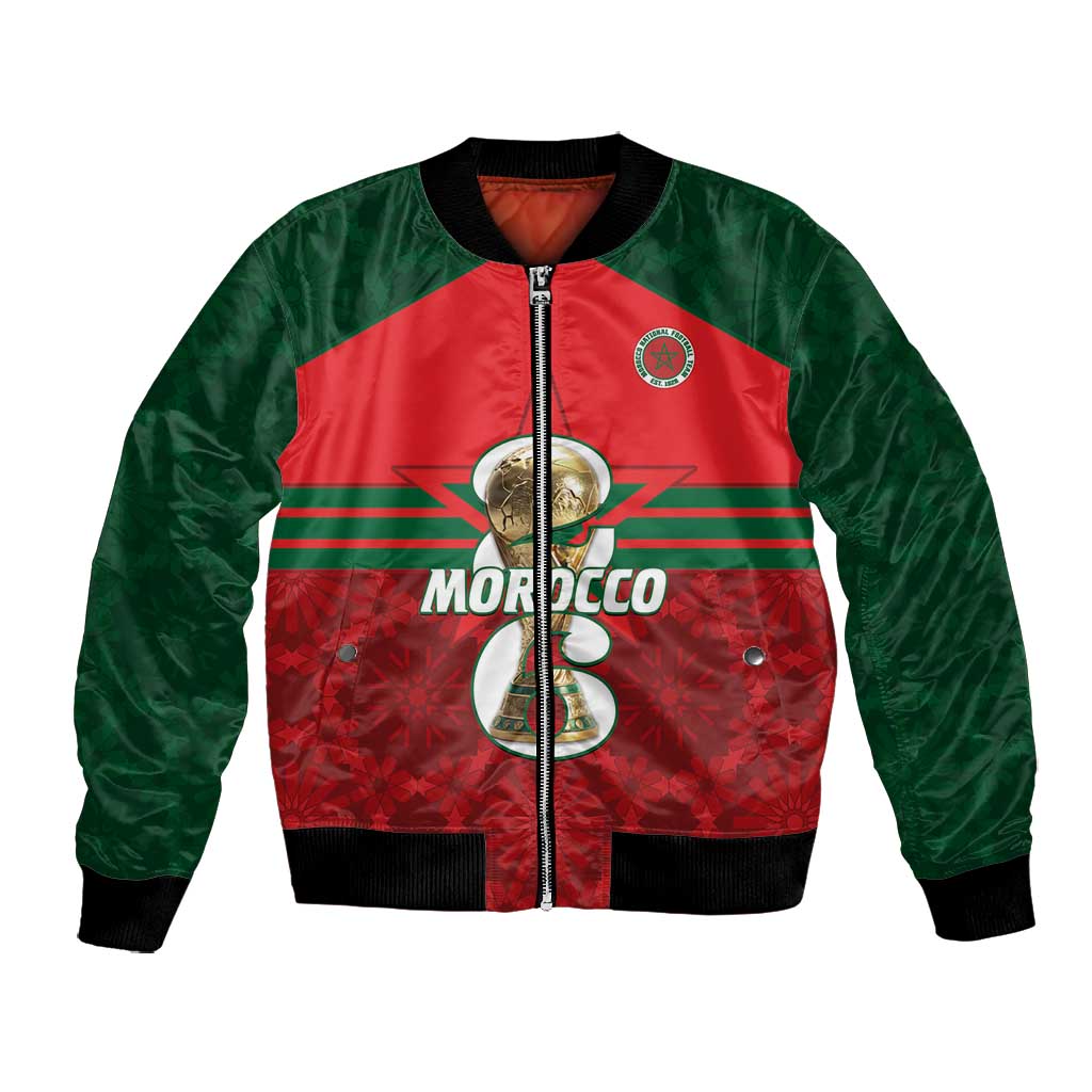 Personalized Morocco Football Bomber Jacket 2026 Come On Atlas Lions - African Pride