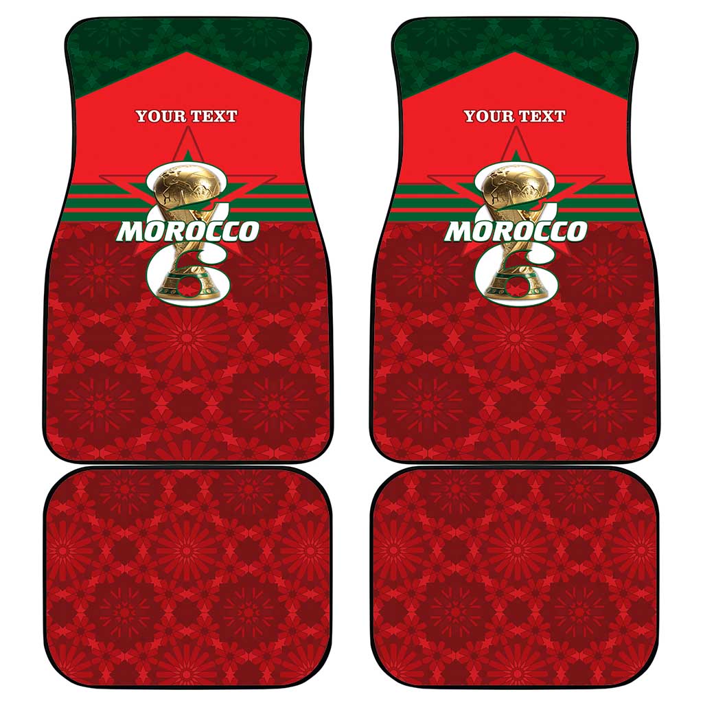 Personalized Morocco Football Car Mats 2026 Come On Atlas Lions - African Pride