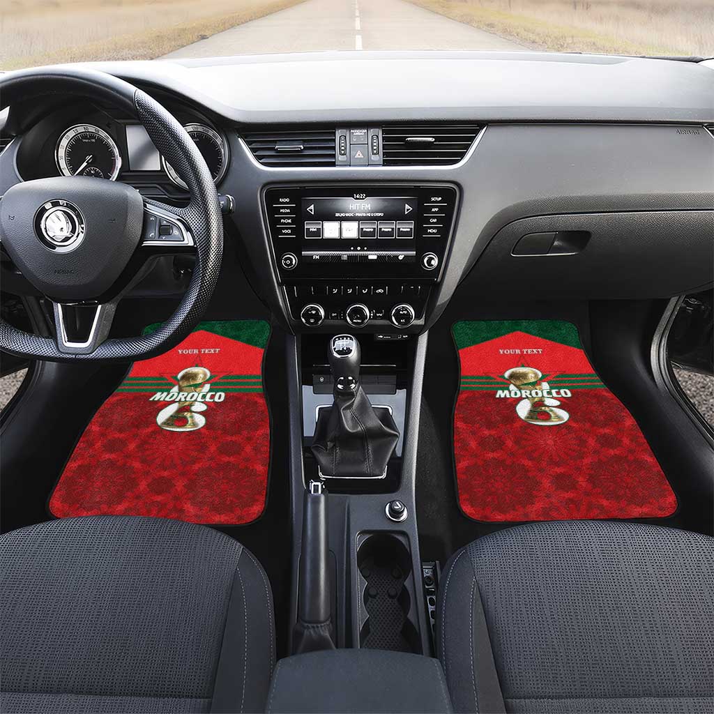 Personalized Morocco Football Car Mats 2026 Come On Atlas Lions - African Pride