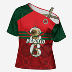 Personalized Morocco Football Cross Shoulder Shirt 2026 Come On Atlas Lions - African Pride