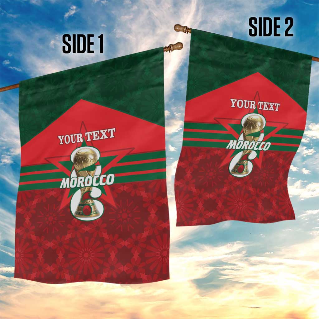 Personalized Morocco Football Garden Flag 2026 Come On Atlas Lions - African Pride