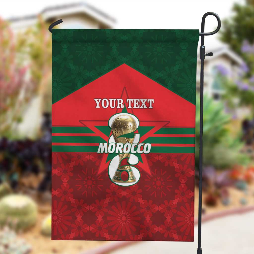 Personalized Morocco Football Garden Flag 2026 Come On Atlas Lions - African Pride