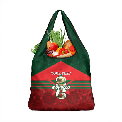 Personalized Morocco Football Grocery Bag 2026 Come On Atlas Lions - African Pride