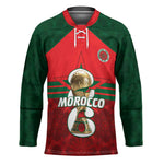 Personalized Morocco Football Hockey Jersey 2026 Come On Atlas Lions - African Pride