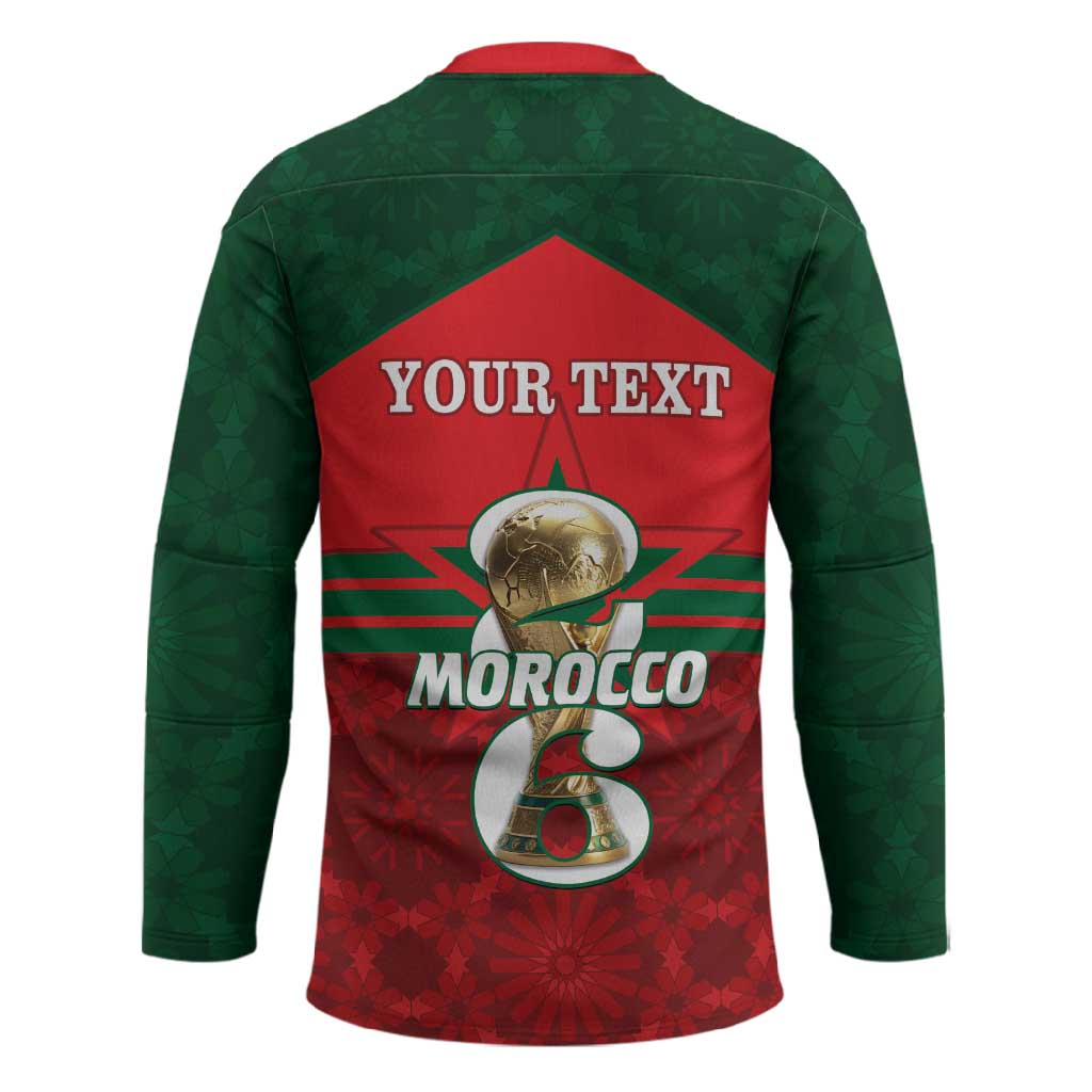 Personalized Morocco Football Hockey Jersey 2026 Come On Atlas Lions - African Pride