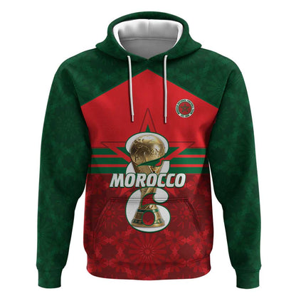 Personalized Morocco Football Hoodie 2026 Come On Atlas Lions - African Pride