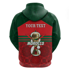 Personalized Morocco Football Hoodie 2026 Come On Atlas Lions - African Pride